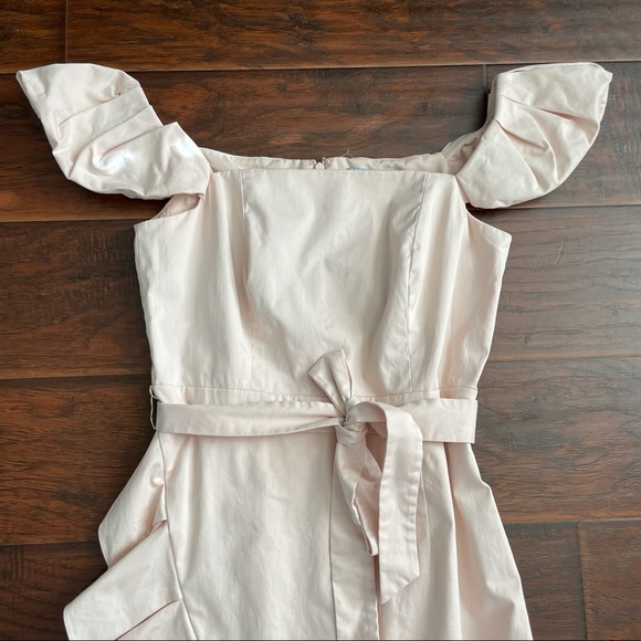 Antonio Melani Lori Blush Asymmetrical Midi Dress - Picture 3 of 5